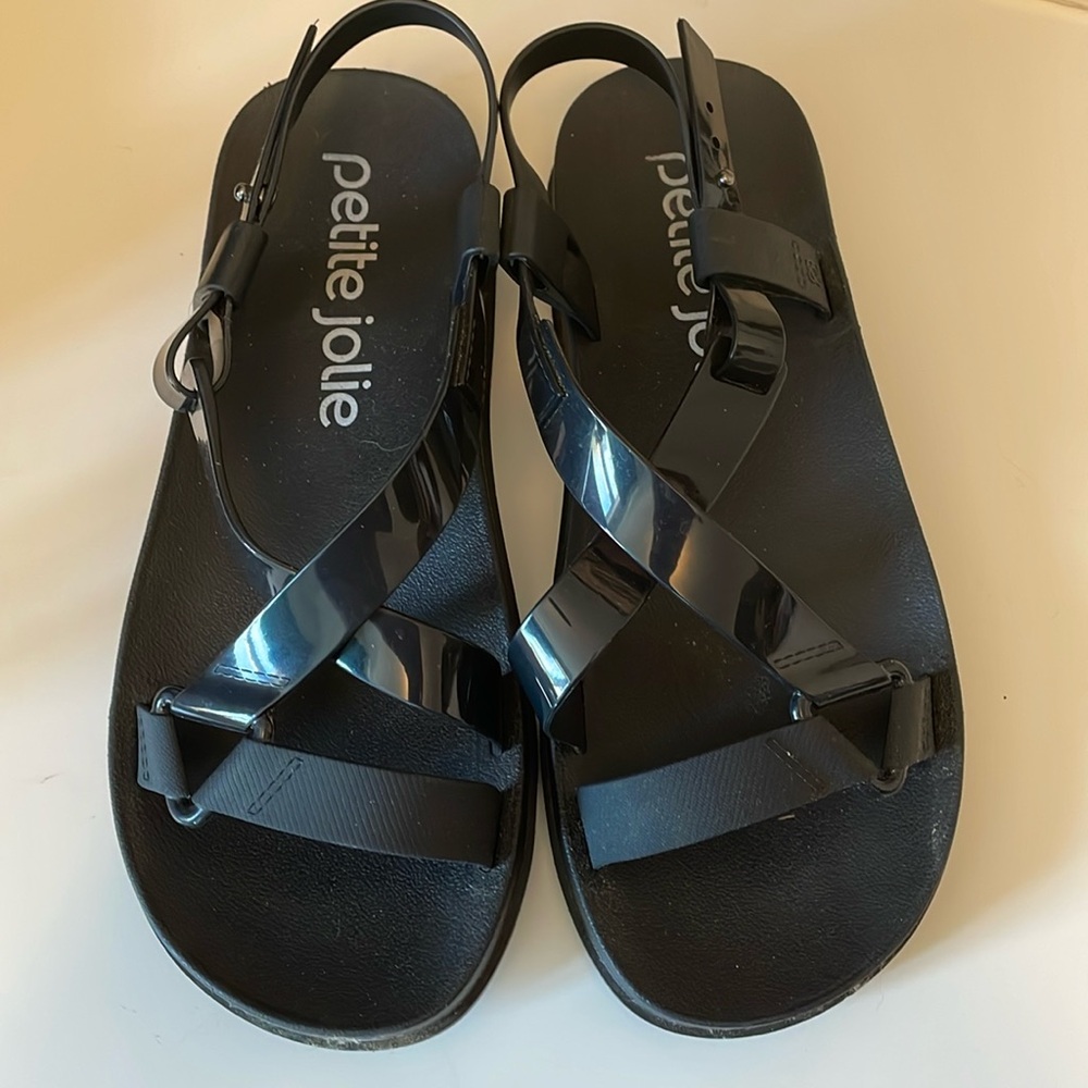 Petite Jolie black sandals size 8